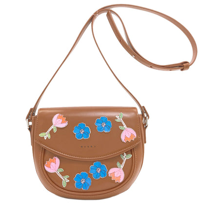 MARNI Kids Flower Shoulder Bag Leather Ladies [Used]