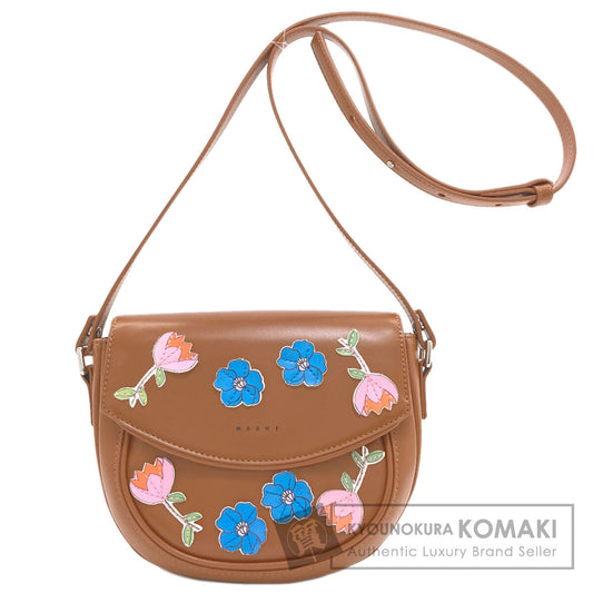 MARNI Kids Flower Shoulder Bag Leather Ladies [Used]
