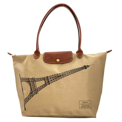 Longchamp Le Pliage Eiffel Tower Tote Bag Nylon Ladies [Used]