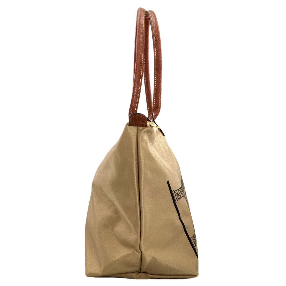 Longchamp Le Pliage Eiffel Tower Tote Bag Nylon Ladies [Used]