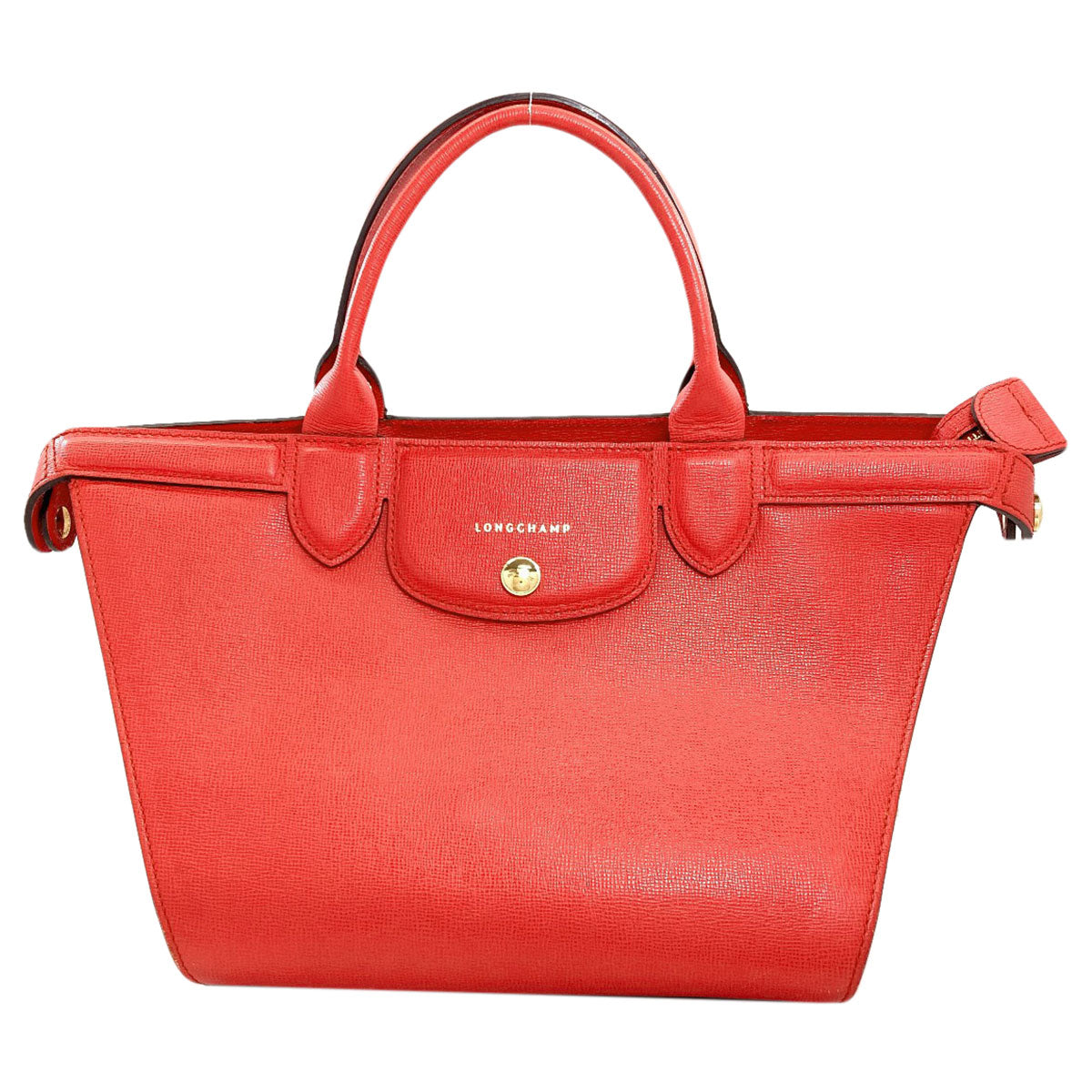 Longchamp logo Handbag Leather Ladies [Used]