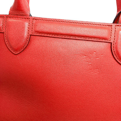 Longchamp logo Handbag Leather Ladies [Used]