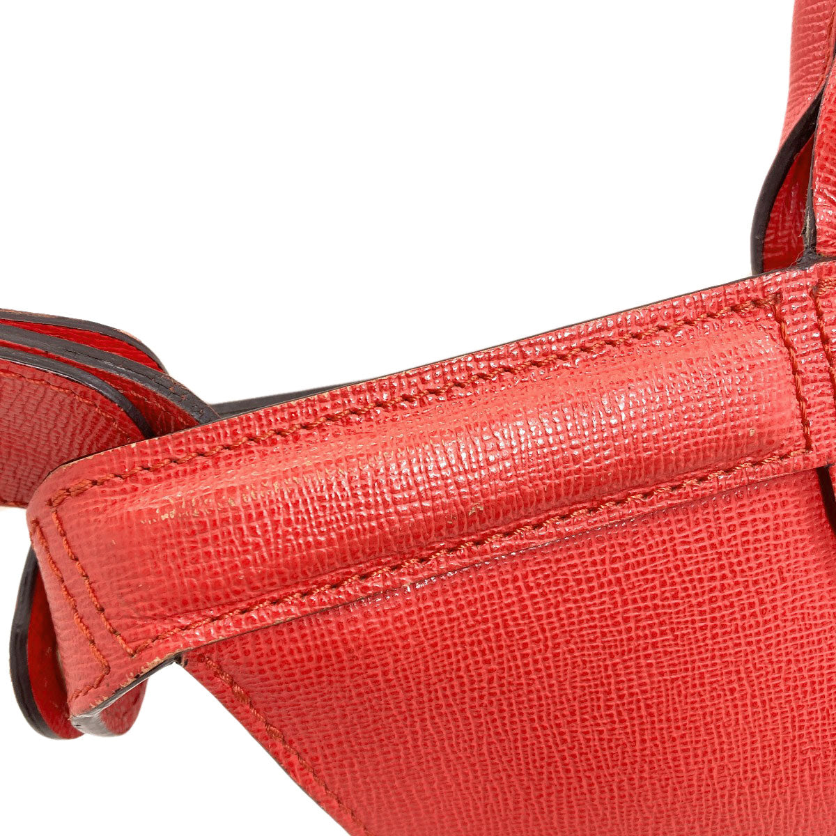 Longchamp logo Handbag Leather Ladies [Used]