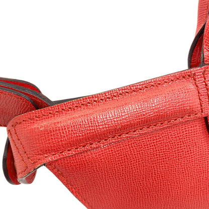 Longchamp logo Handbag Leather Ladies [Used]