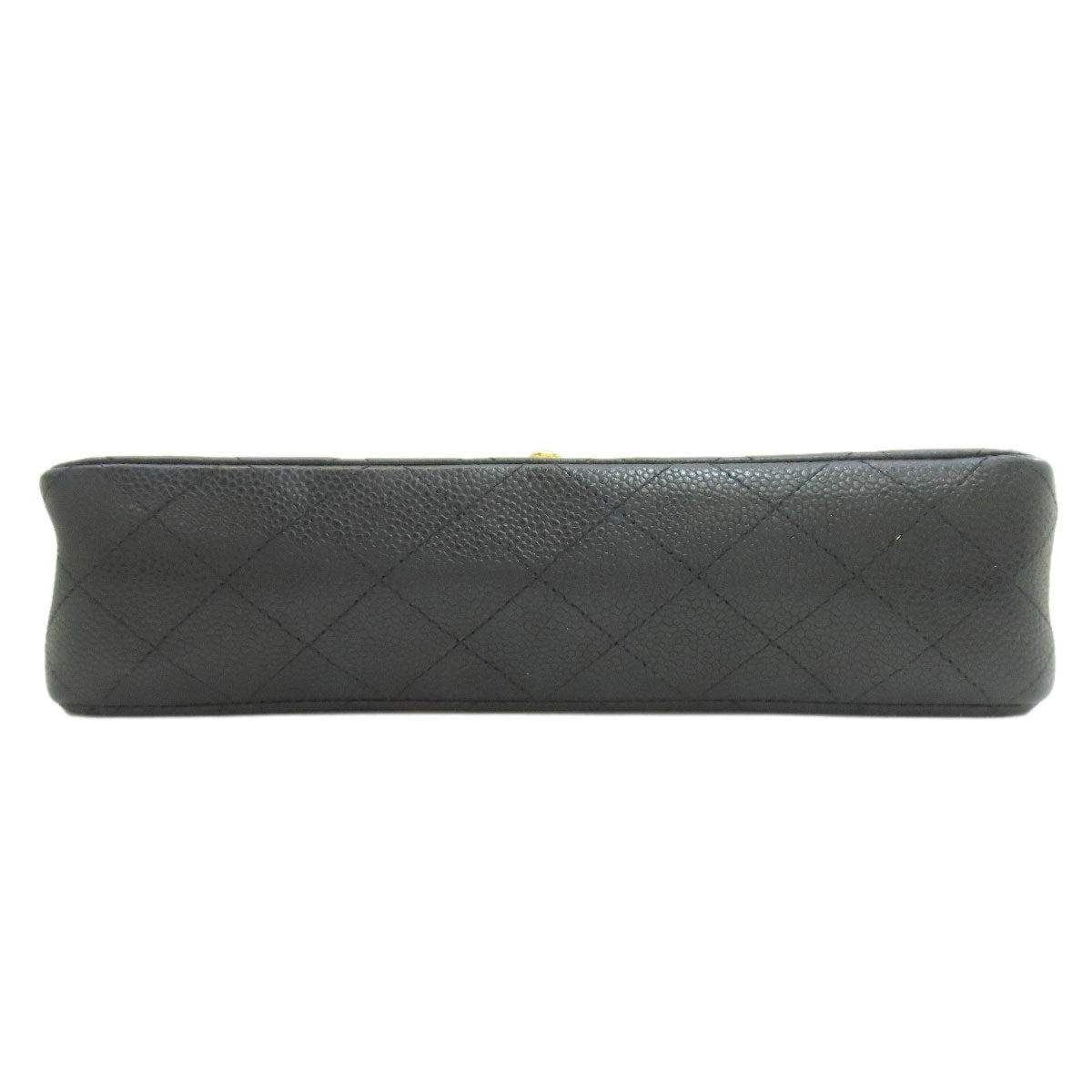 CHANEL Matelasse Double Flap Gold Hardware Shoulder Bag Grained Calfskin Skin Ladies [Used]