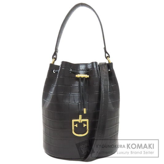 Furla Embossed 2WAY Handbag Leather Ladies [Used]