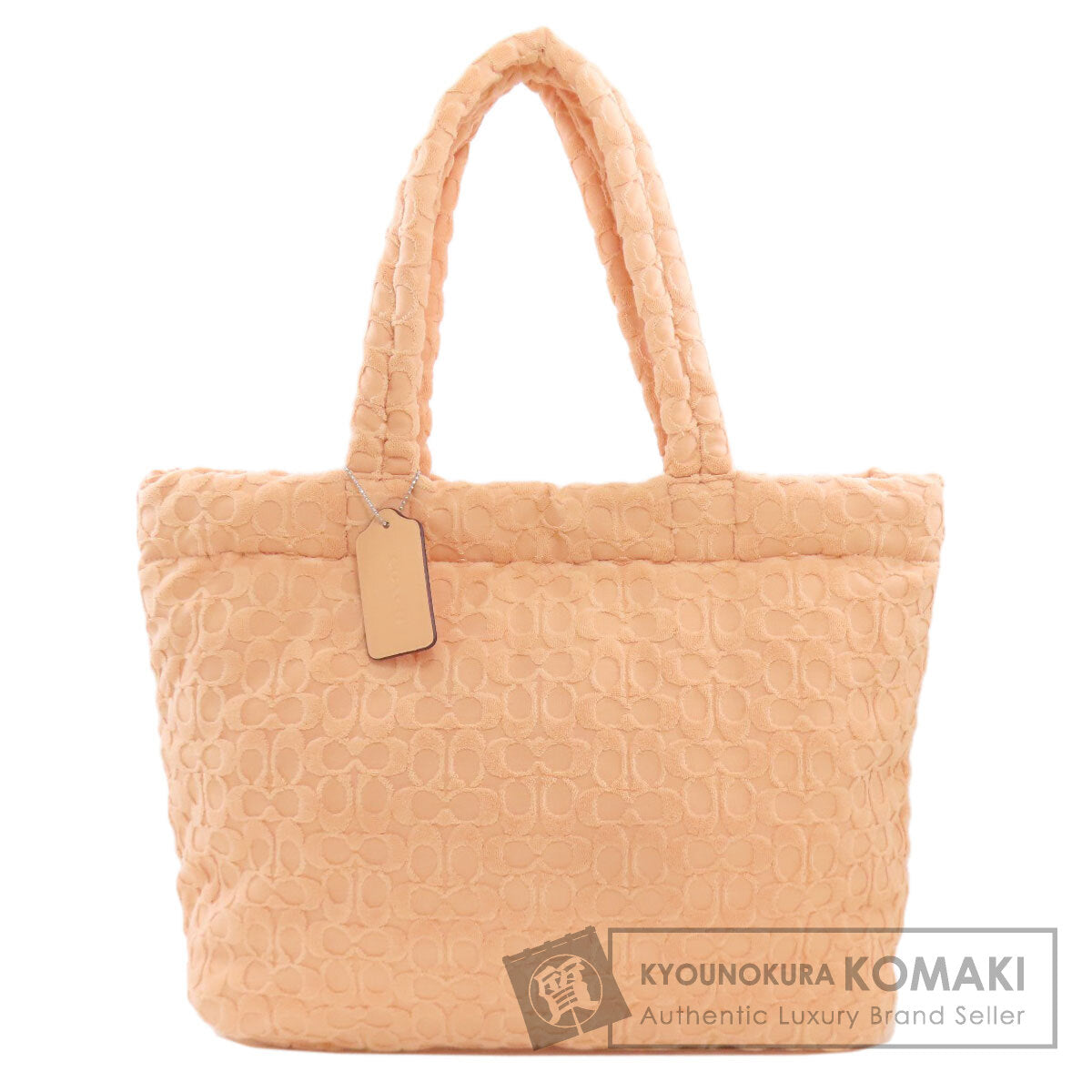 COACH CT764 Signature Terry Tote Bag pile Ladies [Used]