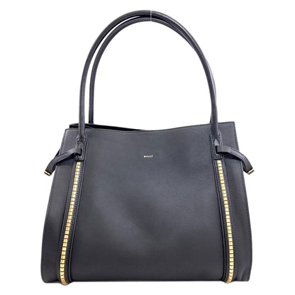 BALLY logo Tote Bag Leather Ladies [Used]