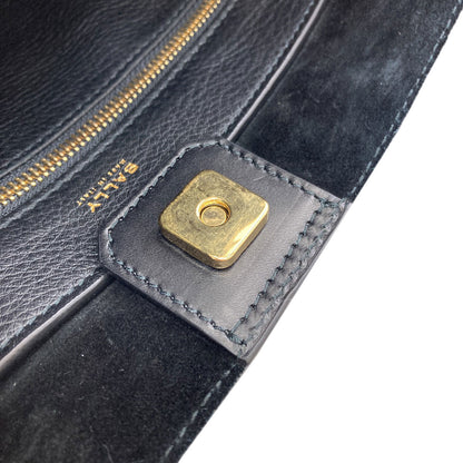 BALLY logo Tote Bag Leather Ladies [Used]