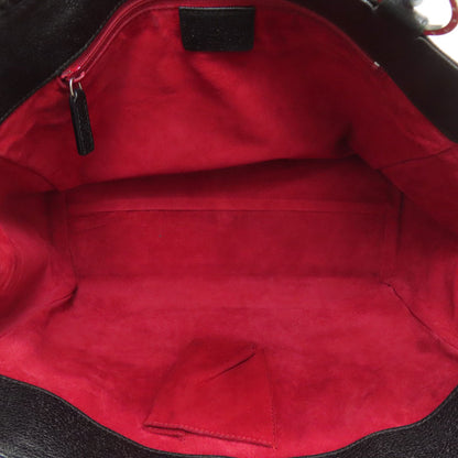 BVLGARI logo Tote Bag Leather Ladies [Used]