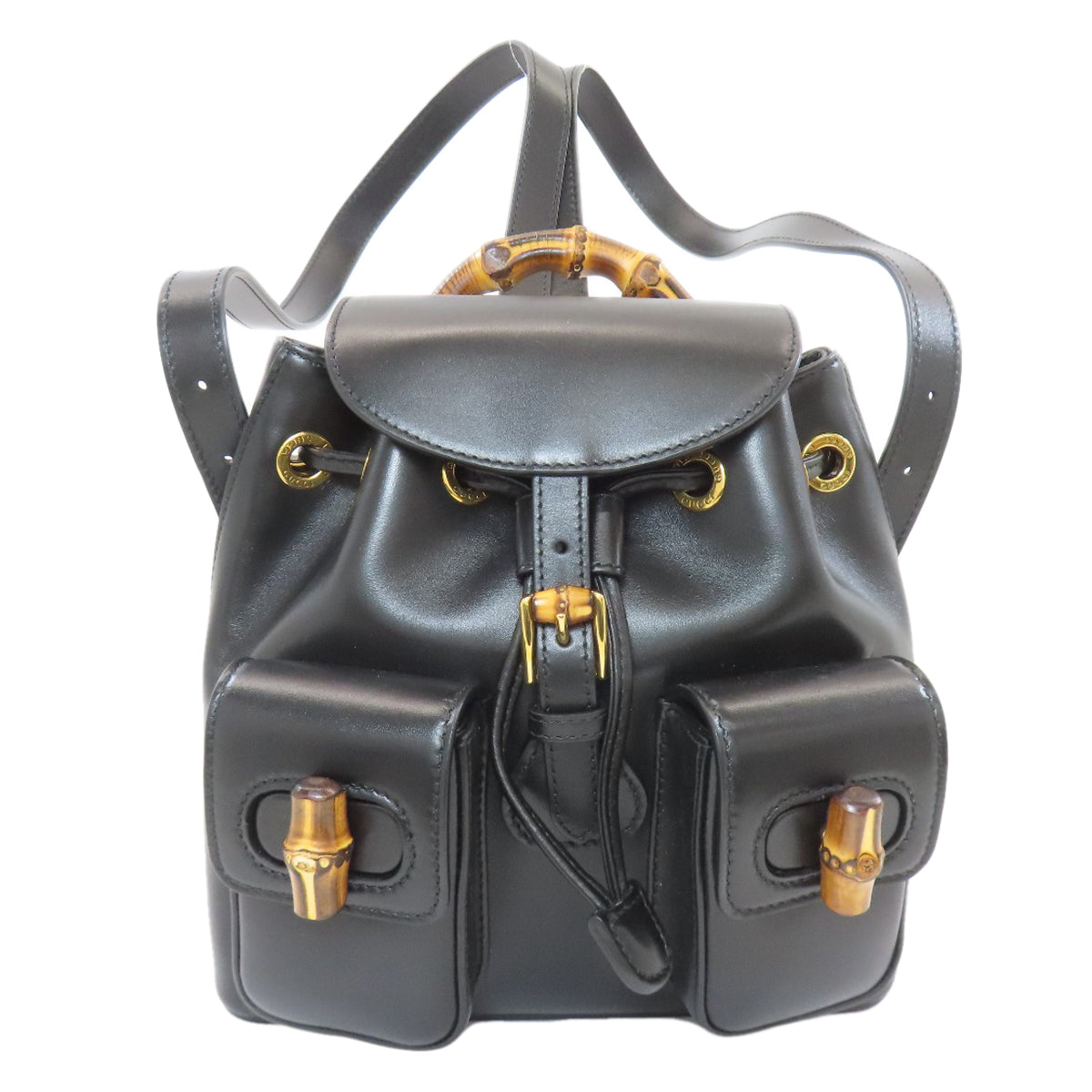 GUCCI 702101 Bamboo Backpack Â· Daypack Calf Ladies [Used]