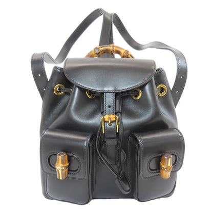 GUCCI 702101 Bamboo Backpack Â· Daypack Calf Ladies [Used]