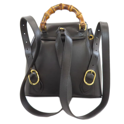 GUCCI 702101 Bamboo Backpack Â· Daypack Calf Ladies [Used]