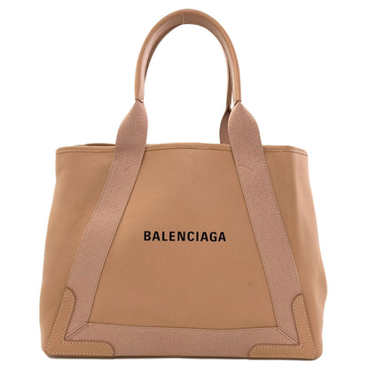 BALENCIAGA 581292 NAVY CABAS S Handbag Calf Ladies [Used]
