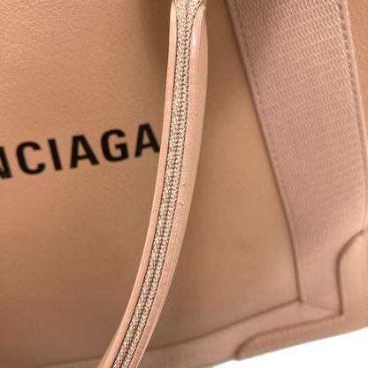 BALENCIAGA 581292 NAVY CABAS S Handbag Calf Ladies [Used]