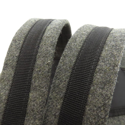 MONCLER logo Backpack Â· Daypack wool Ladies [Used]