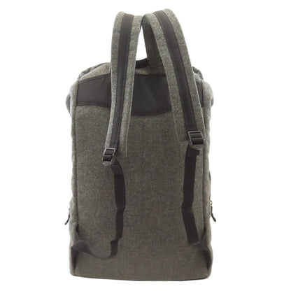 MONCLER logo Backpack Â· Daypack wool Ladies [Used]