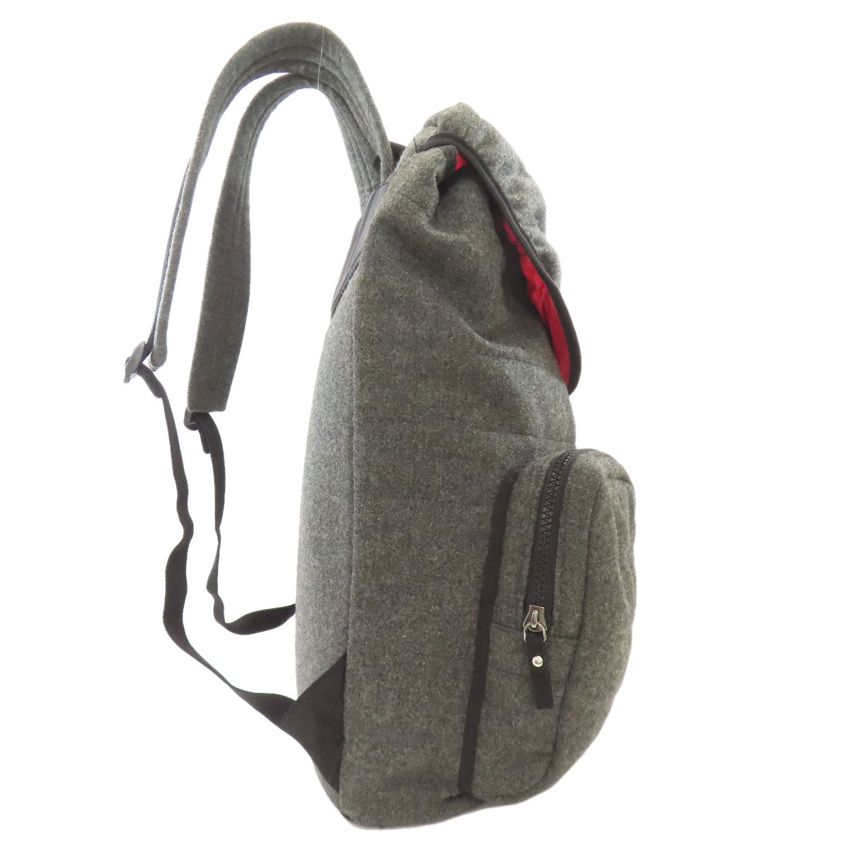 MONCLER logo Backpack Â· Daypack wool Ladies [Used]
