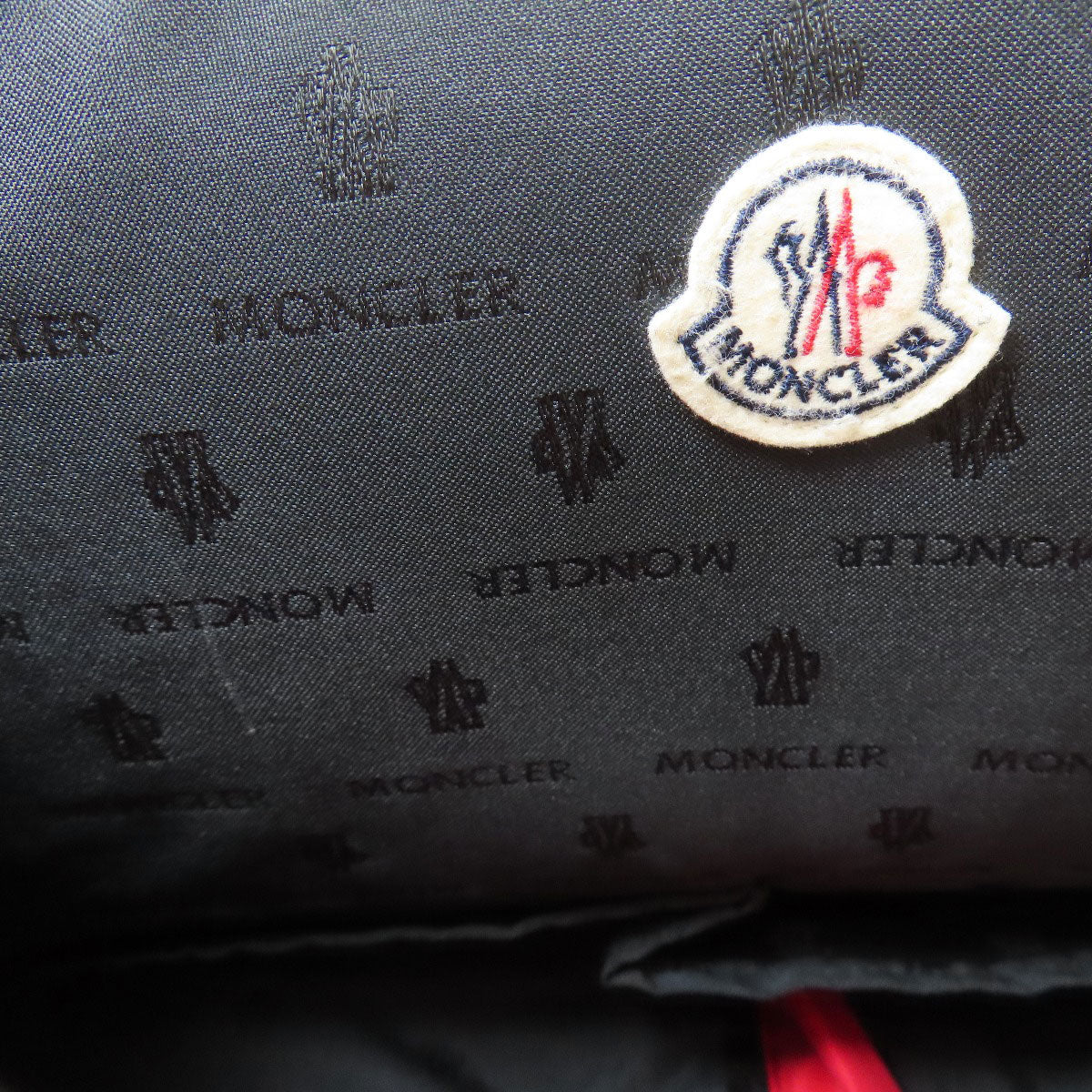 MONCLER logo Backpack Â· Daypack wool Ladies [Used]