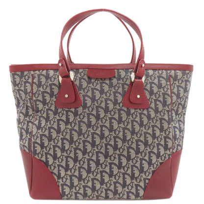 CHRISTIAN DIOR Trotter pattern Tote Bag Canvas Ladies [Used]
