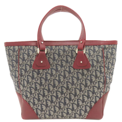 CHRISTIAN DIOR Trotter pattern Tote Bag Canvas Ladies [Used]