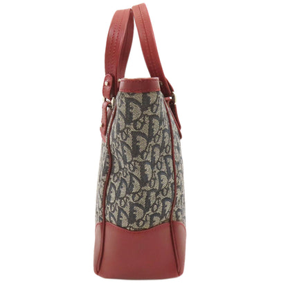 CHRISTIAN DIOR Trotter pattern Tote Bag Canvas Ladies [Used]