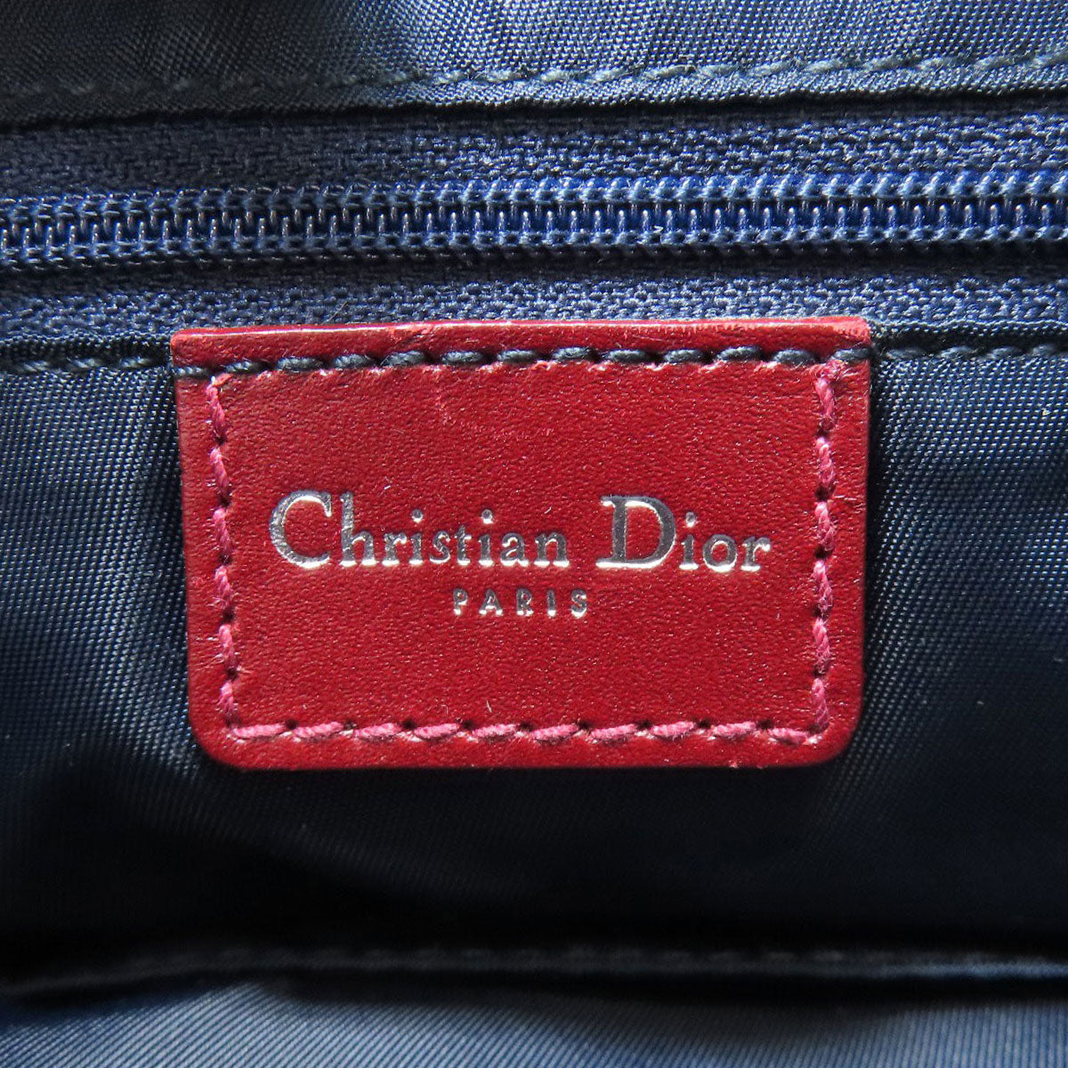 CHRISTIAN DIOR Trotter pattern Tote Bag Canvas Ladies [Used]