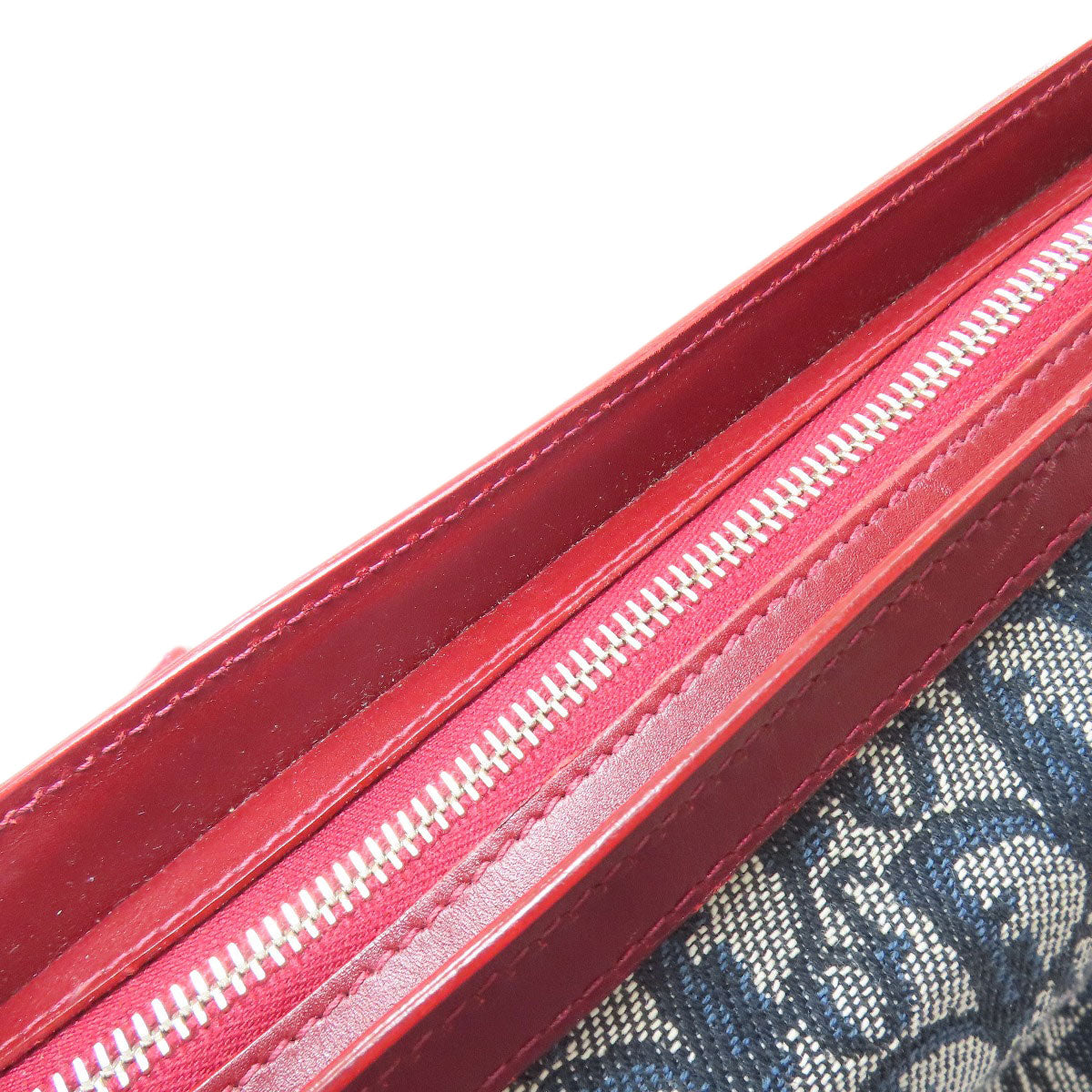 CHRISTIAN DIOR Trotter pattern Tote Bag Canvas Ladies [Used]