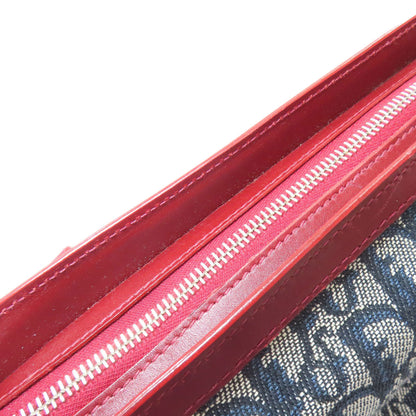 CHRISTIAN DIOR Trotter pattern Tote Bag Canvas Ladies [Used]