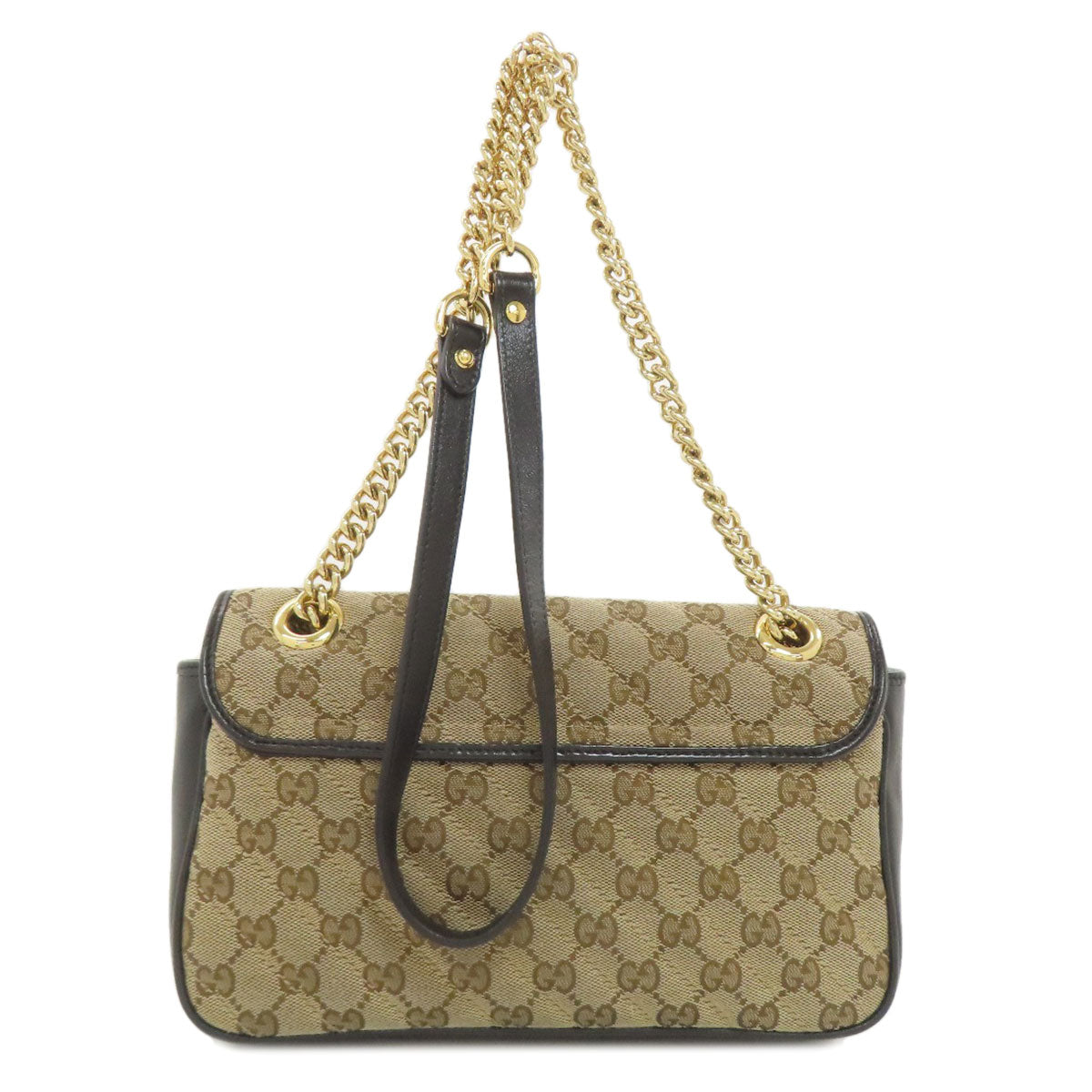 GUCCI 443497 GG Marmont Medium Shoulder Bag Canvas Ladies [Used]