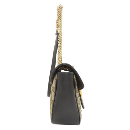 GUCCI 443497 GG Marmont Medium Shoulder Bag Canvas Ladies [Used]