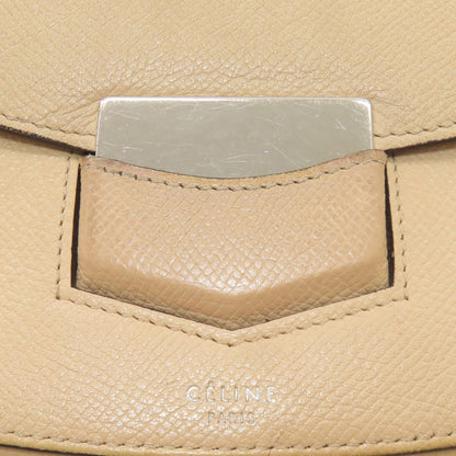 CELINE small trotter Shoulder Bag Leather Ladies [Used]
