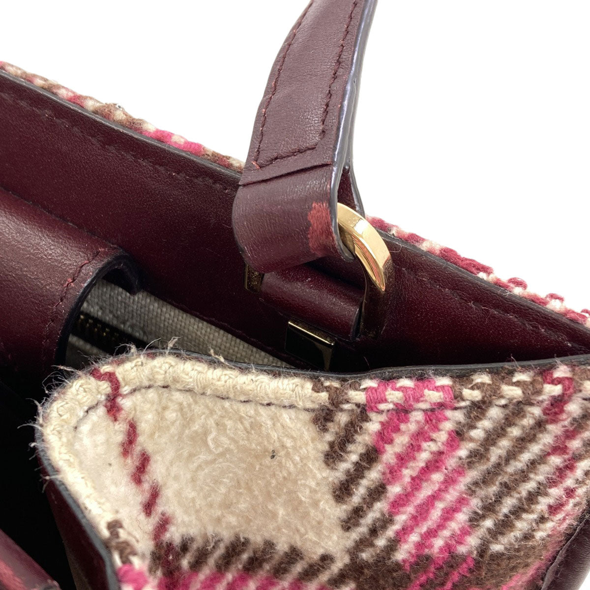 Jimmy Choo Varennes 2WAY Handbag wool LeatherLadies [Used]