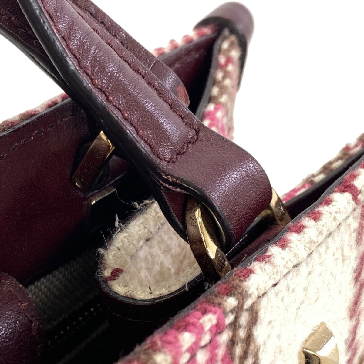 Jimmy Choo Varennes 2WAY Handbag wool LeatherLadies [Used]
