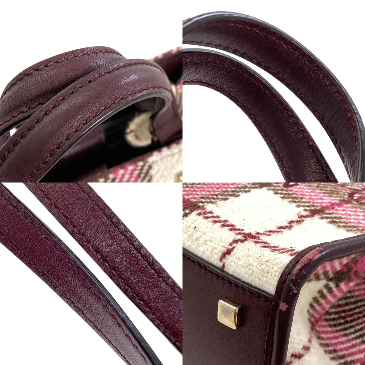 Jimmy Choo Varennes 2WAY Handbag wool LeatherLadies [Used]