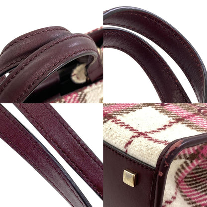 Jimmy Choo Varennes 2WAY Handbag wool LeatherLadies [Used]