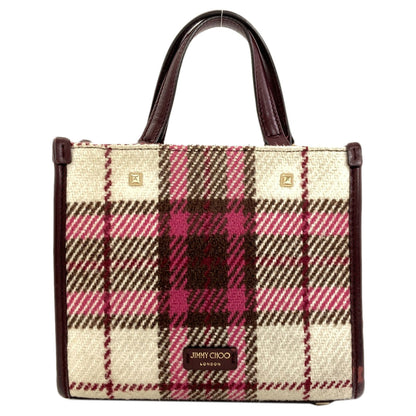 Jimmy Choo Varennes 2WAY Handbag wool LeatherLadies [Used]