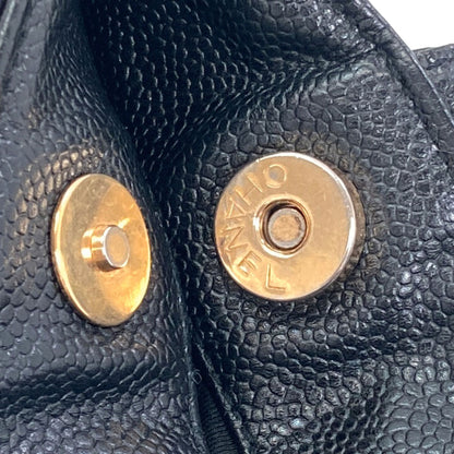 CHANEL COCO Mark GoldHardware Tote Bag Grained Calfskin Skin Ladies [Used]
