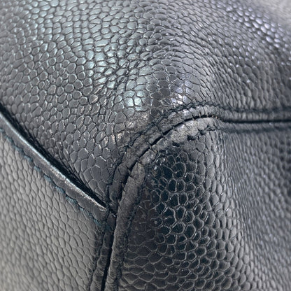 CHANEL COCO Mark GoldHardware Tote Bag Grained Calfskin Skin Ladies [Used]