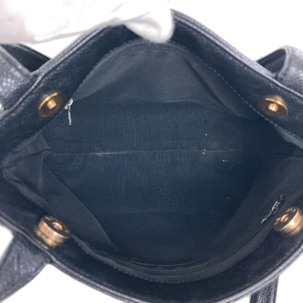 CHANEL COCO Mark GoldHardware Tote Bag Grained Calfskin Skin Ladies [Used]