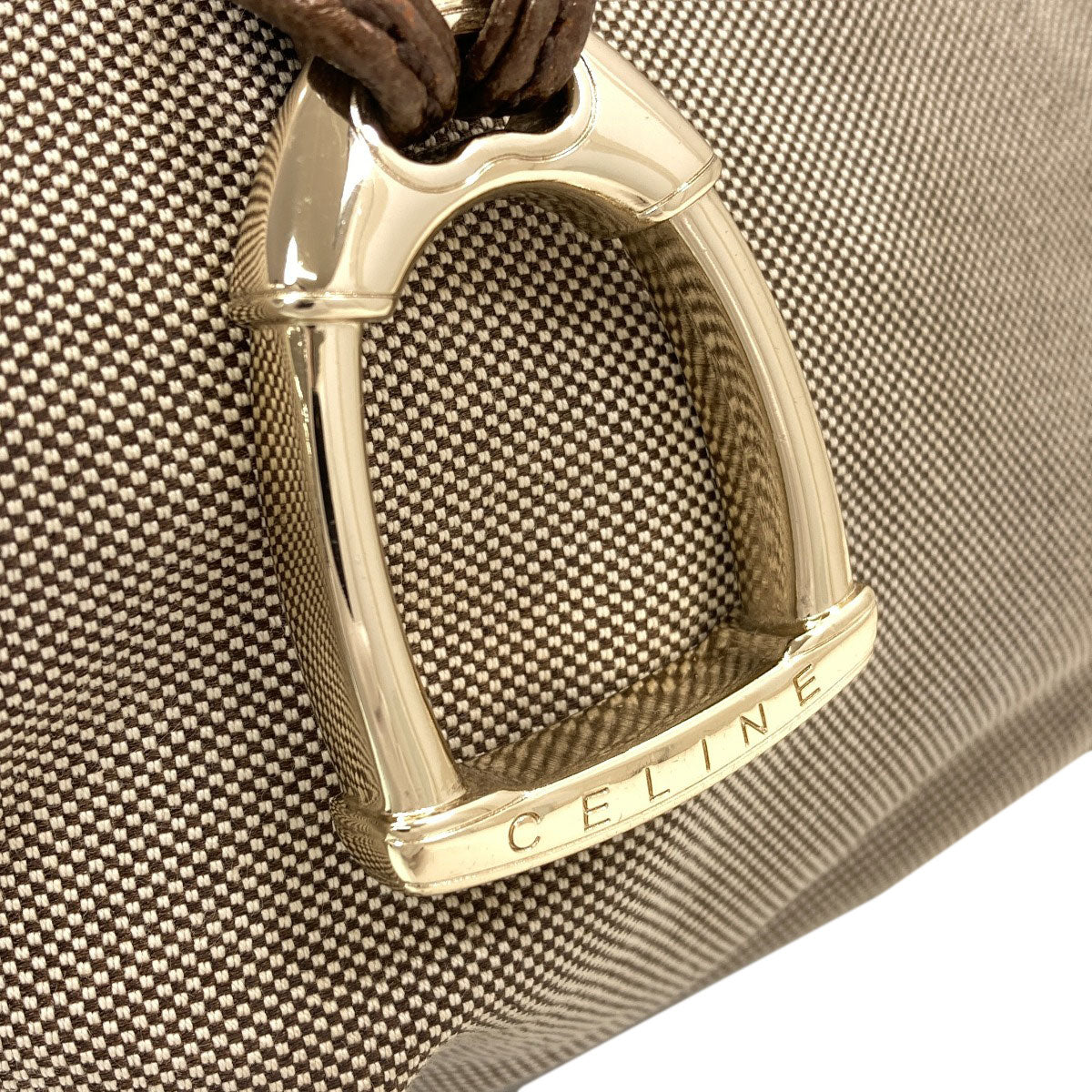 CELINE Carriage pattern Handbag Canvas Ladies [Used]