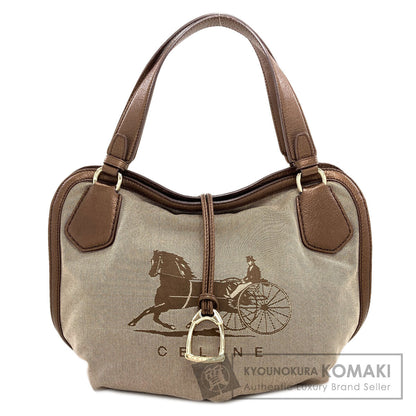 CELINE Carriage pattern Handbag Canvas Ladies [Used]