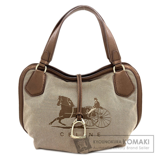 CELINE Carriage pattern Handbag Canvas Ladies [Used]