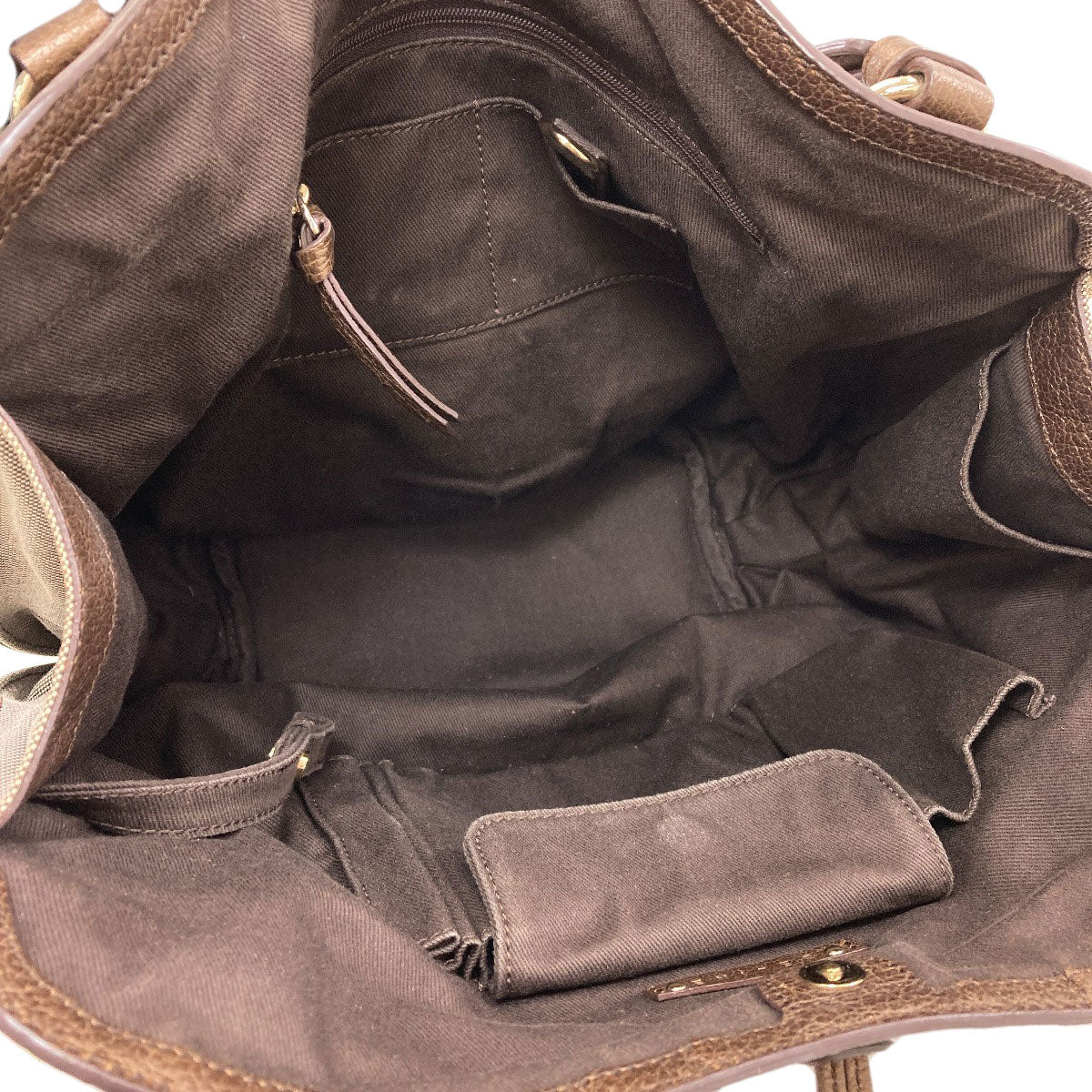 CELINE Carriage pattern Handbag Canvas Ladies [Used]