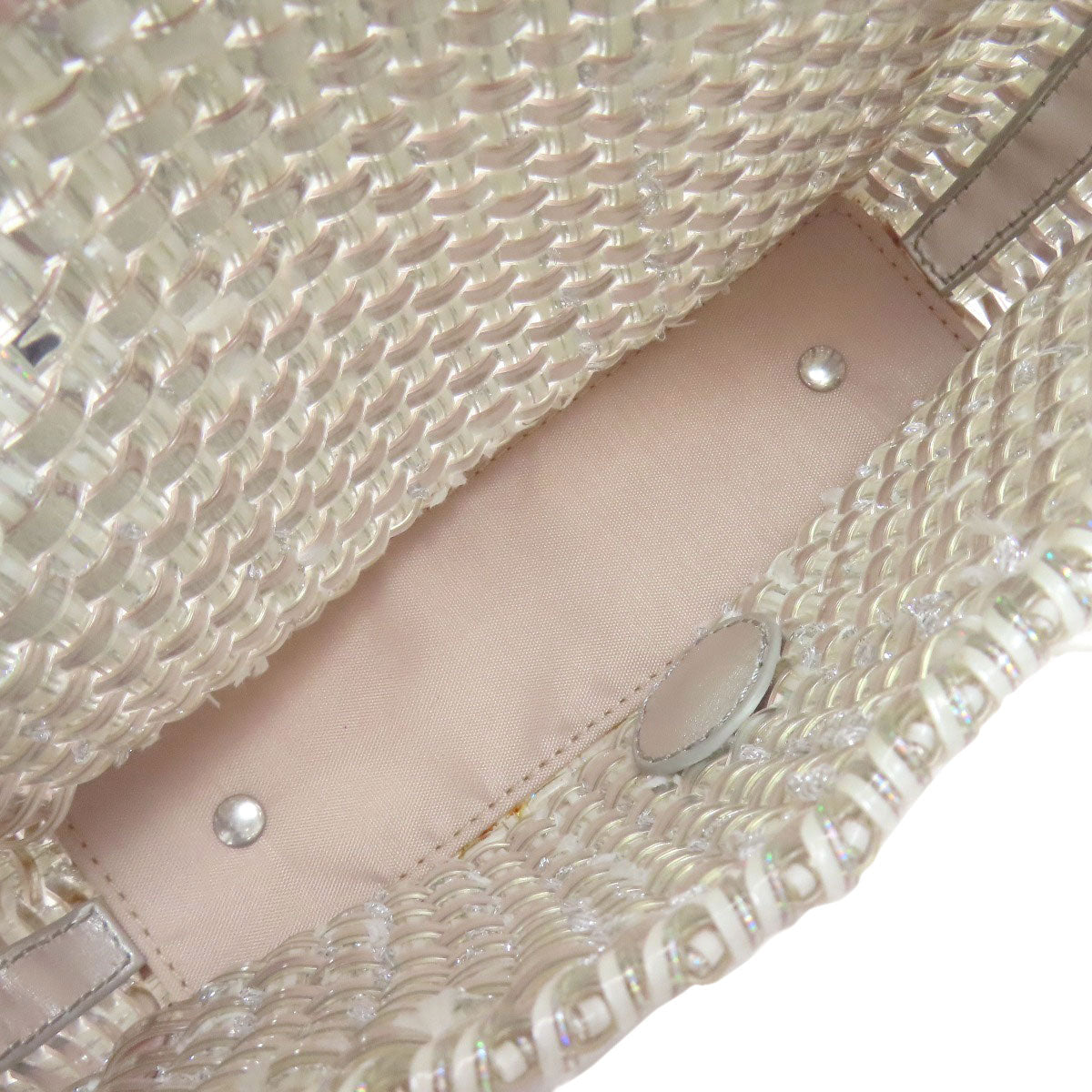 ANTEPRIMA Wire Bag Intrecciato Tweed Shoulder Bag PVC Ladies [Used]