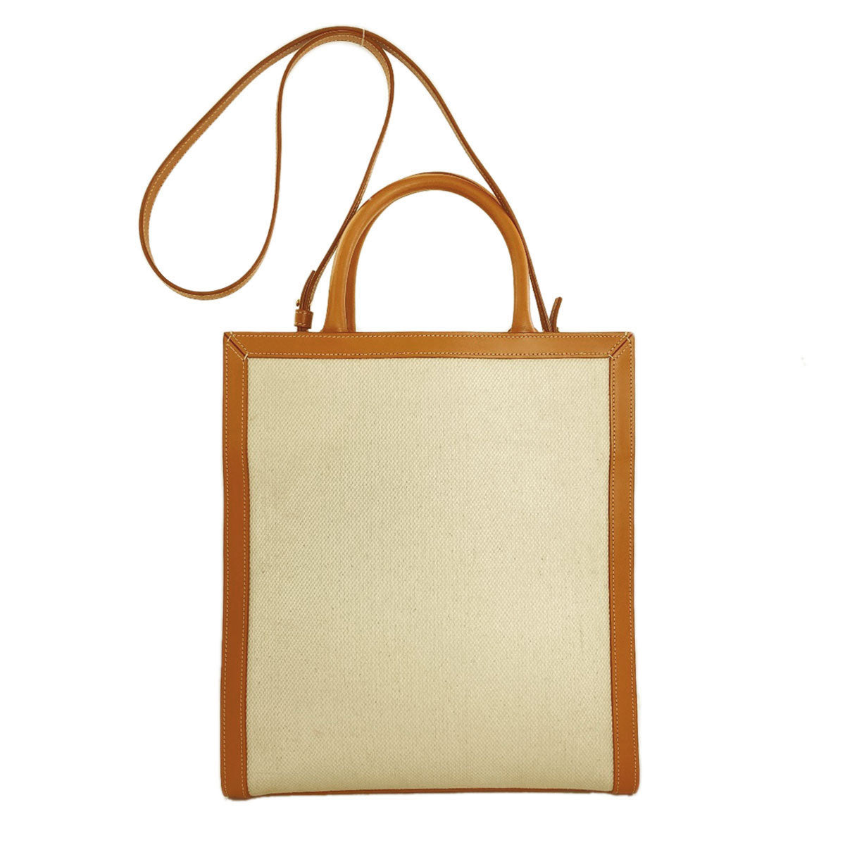 CELINE Vertical Cabas 2WAY Handbag Canvas Ladies [Used]