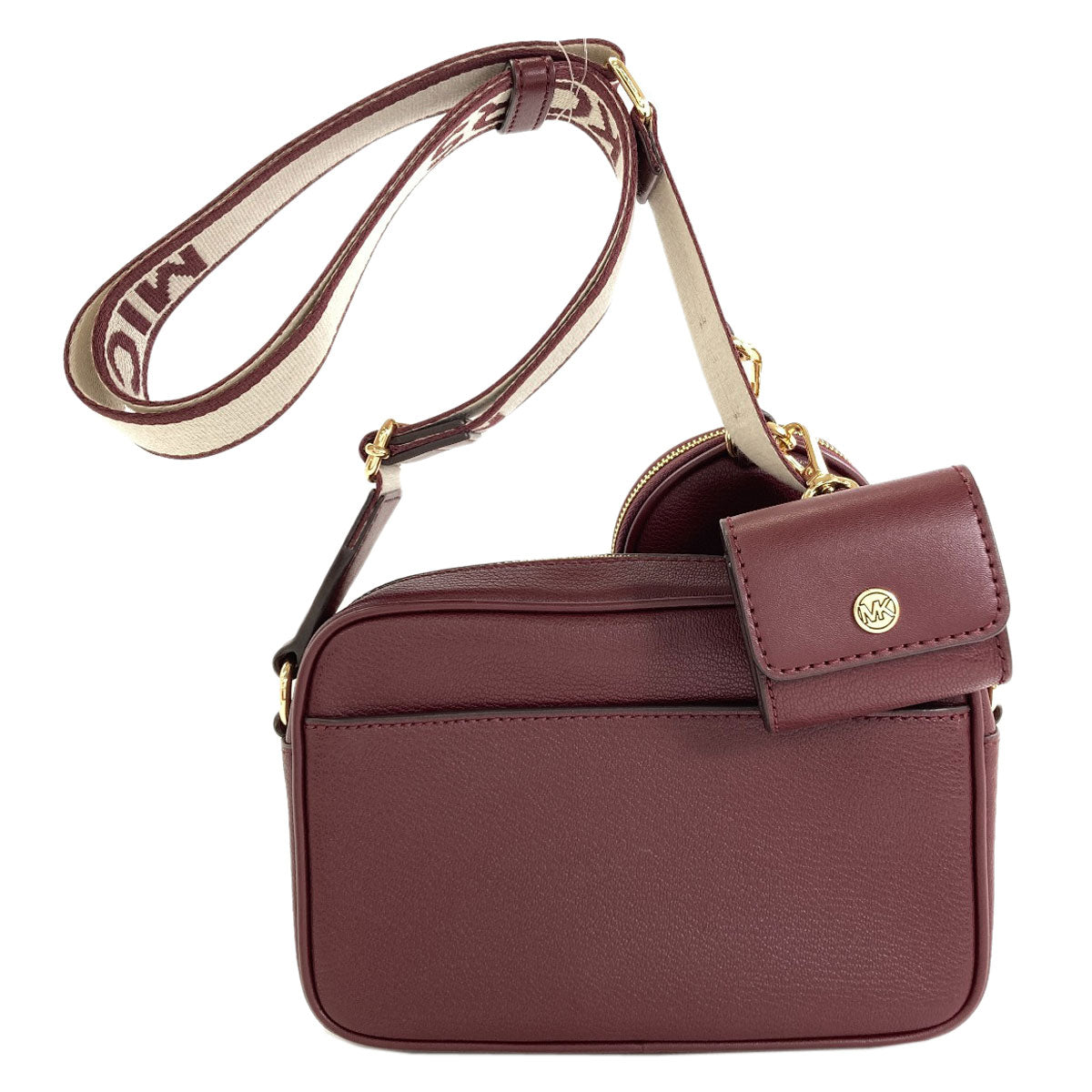 Michael Kors Jet Set Item Crossbody with Attachment Medium Shoulder Bag Leather Ladies [Used]