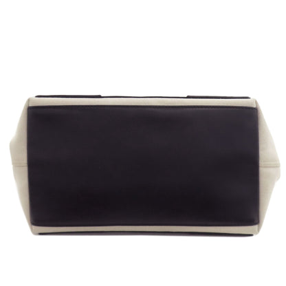BALENCIAGA 339933 NAVY CABAS Handbag Canvas Ladies [Used]