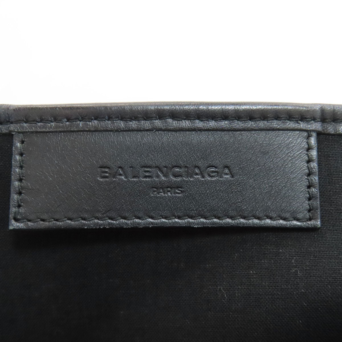 BALENCIAGA 339933 NAVY CABAS Handbag Canvas Ladies [Used]
