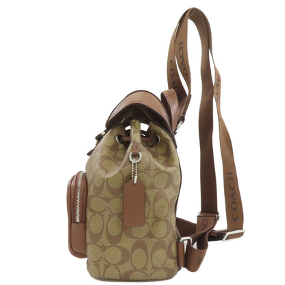 COACH CR130 Pace Backpack Signature Backpack Â· Daypack PVC LeatherLadies [Used]